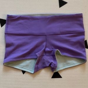 Lululemon Boogie Short Purple & Aqua Sz 6